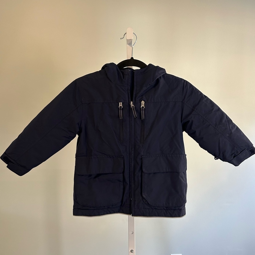 Lands' End Winter Warm Squall Navy Coat Jacket